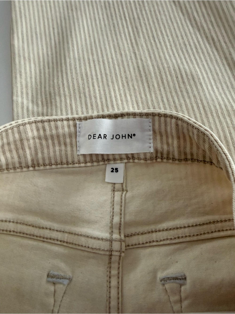 DEAR JOHN || Taylor Sand Straight-Leg Jean. Sz. 25 - Picture 10 of 15